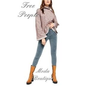 Sun Chaser Dusty Blue Corduroy Skinny Jeans